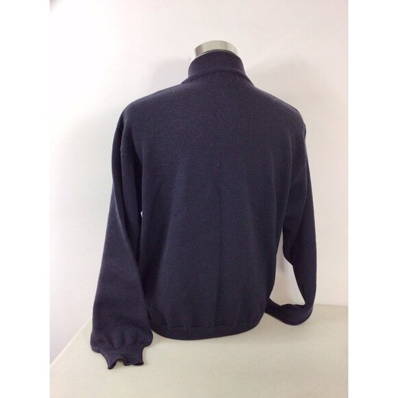 Robert Banks Merino Wool Sweater 1/2 Zip Mens Medium - Picture 6 of 6